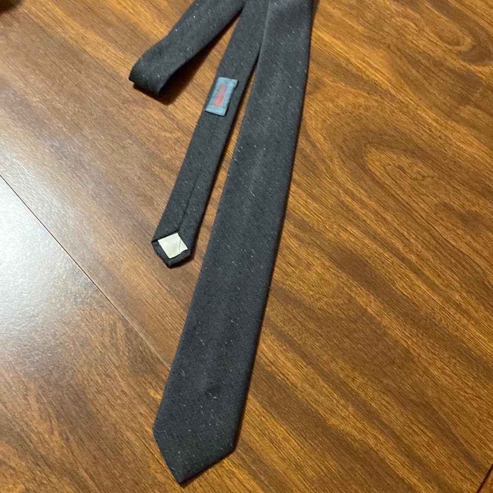 VINTAGE 2" BLACK NECK TIE J.TODD